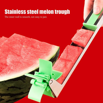 7160 Stainless Steel Washable Watermelon Cutter Windmill Slicer Cutter Peeler For Homesmart Kitchen Tool Easy To Use - Zidbik