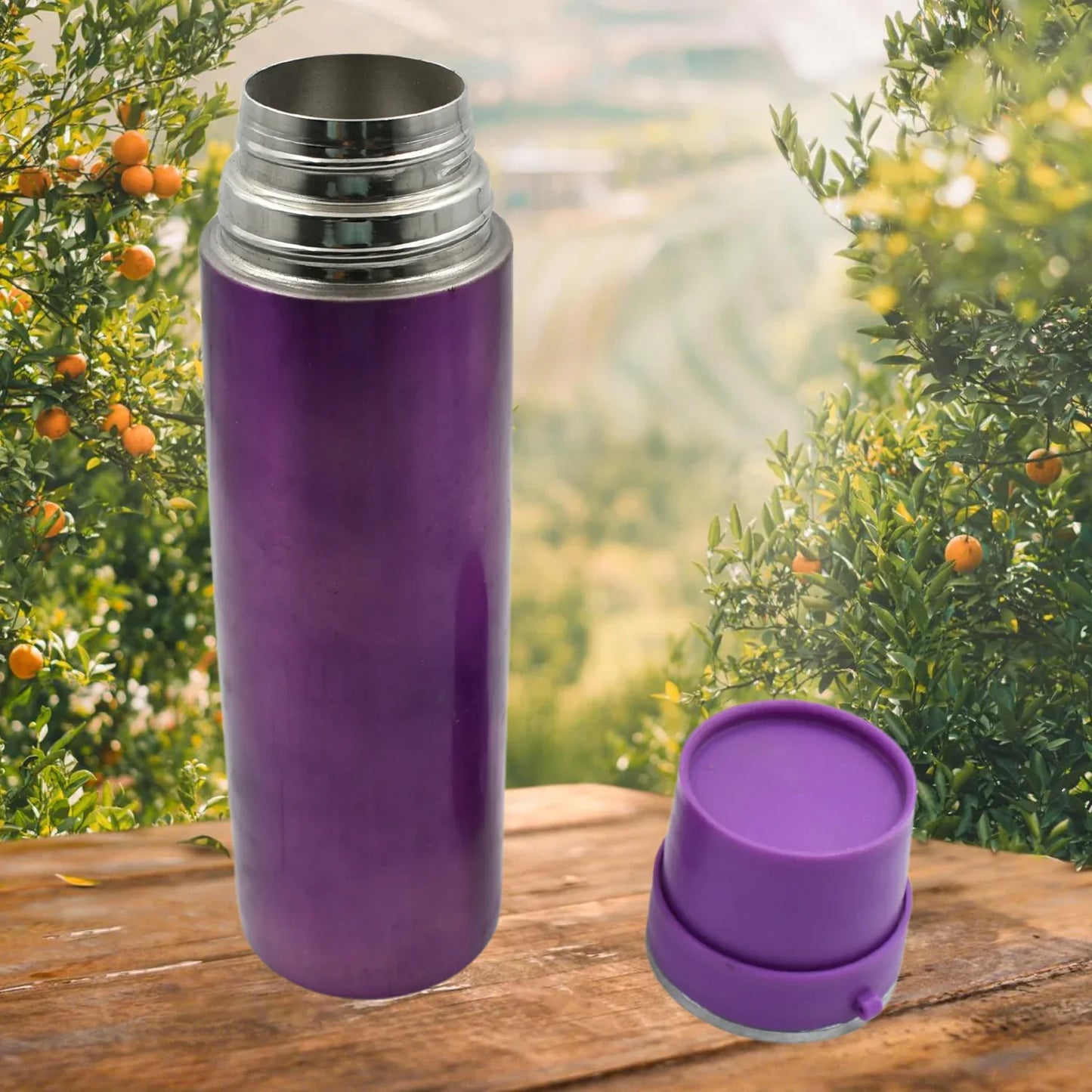 12765 Stainless Steel Water Bottle Leak Proof Rust Proof Hot Cold Drinks Gym Sipper Bpa Free Food Grade Quality Steel Fridge Bottle For Office Gym School (500 Ml Approx) - Zidbik