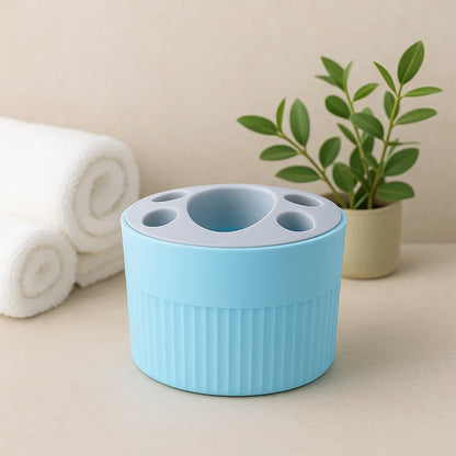 Multipurpose Bathroom Toothbrush And Utility Holder Stand With Multiple Slots (1 Pc) - Zidbik