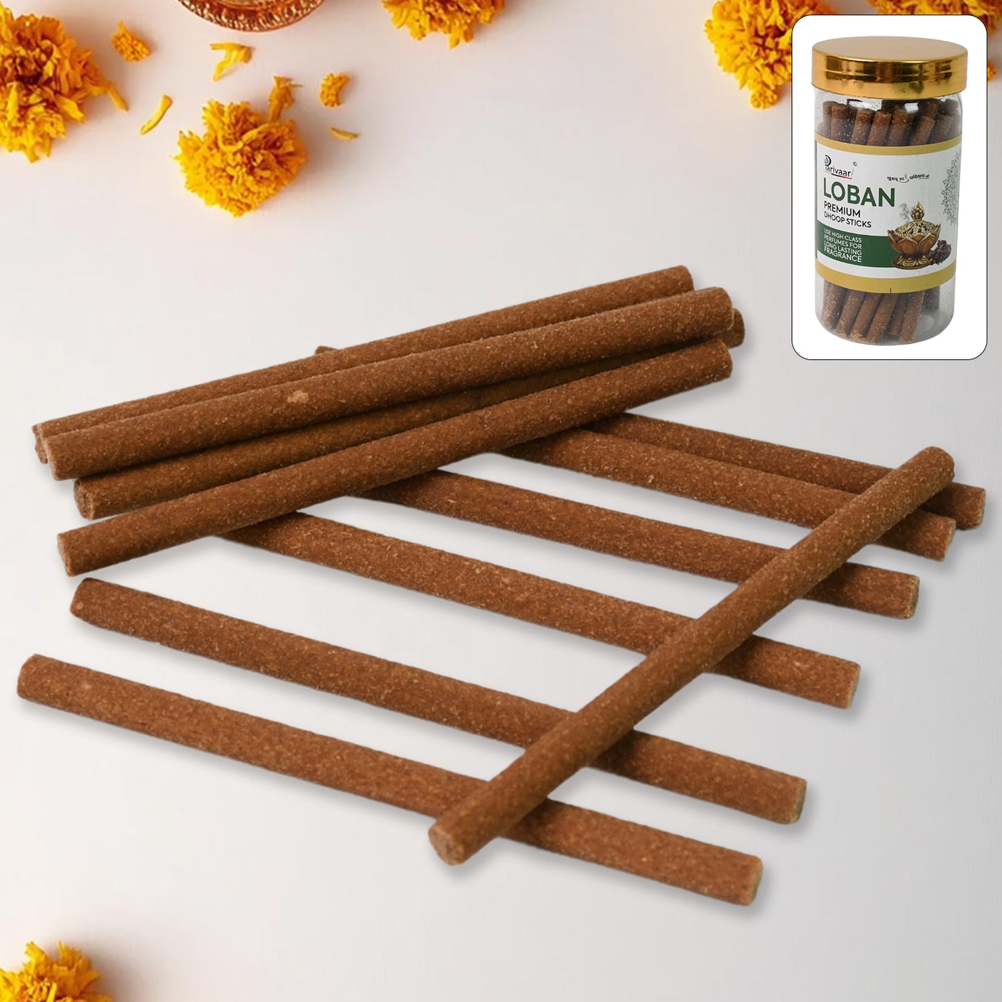 Loban Dhoop Sticks For Home Office Religious Ceremonies Meditation And Pooja (100 Gm) - Zidbik