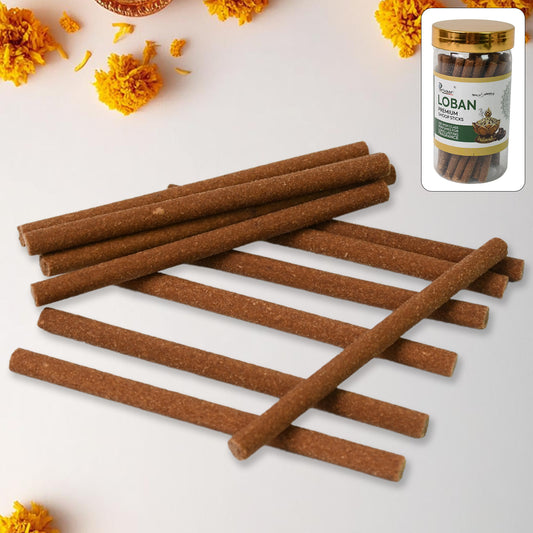 Loban Dhoop Sticks For Home Office Religious Ceremonies Meditation And Pooja (100 Gm) - Zidbik