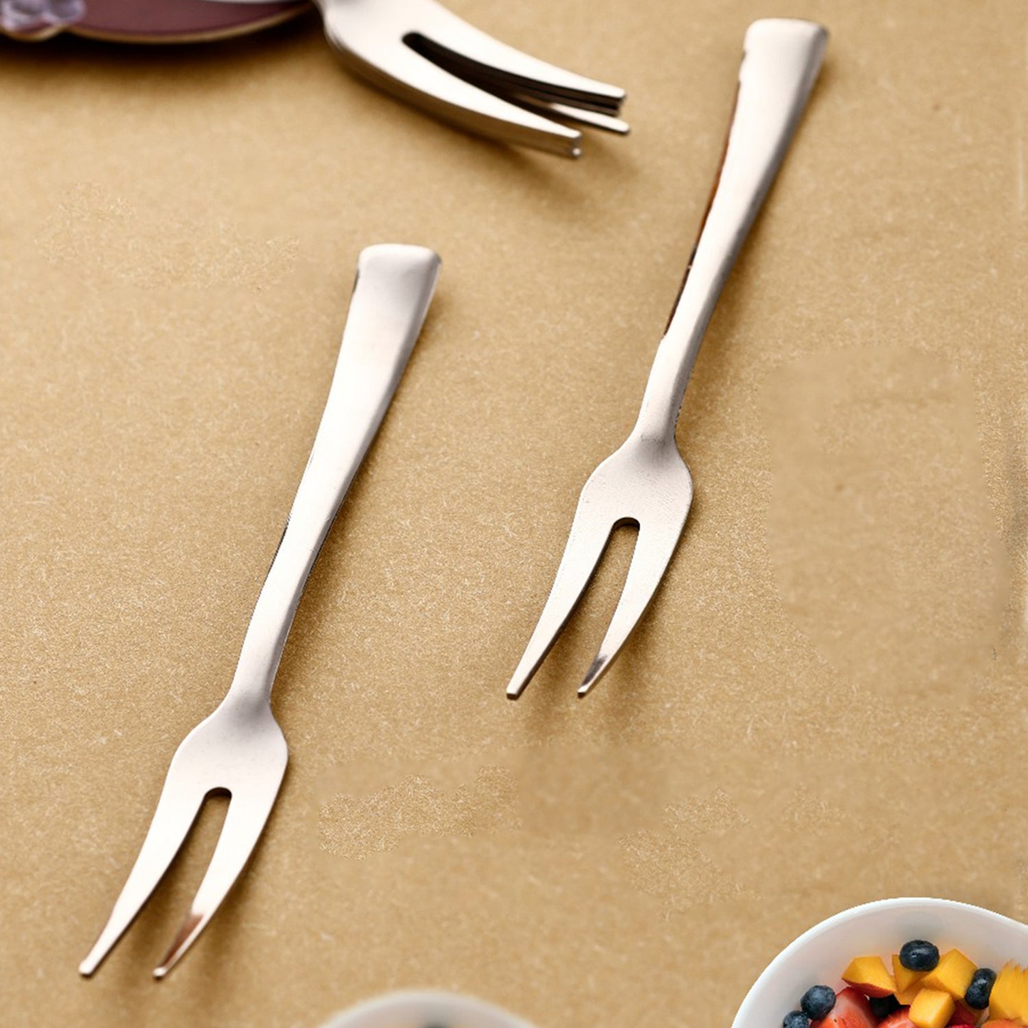 Apex 6 In 1 Stainless Steel Fruit Fork (1 Set) - Zidbik