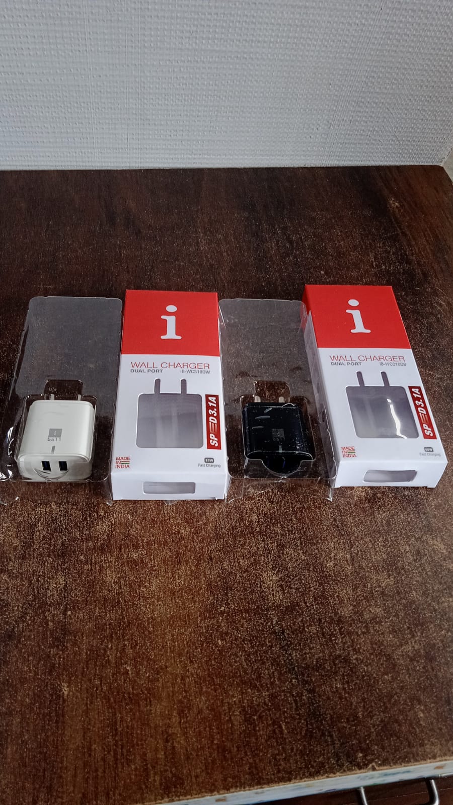 Iball Dual Usb Wall Charger 5v3.1a  High-speed Dual Port Fast Charging Adapte (1 Pc) - Zidbik