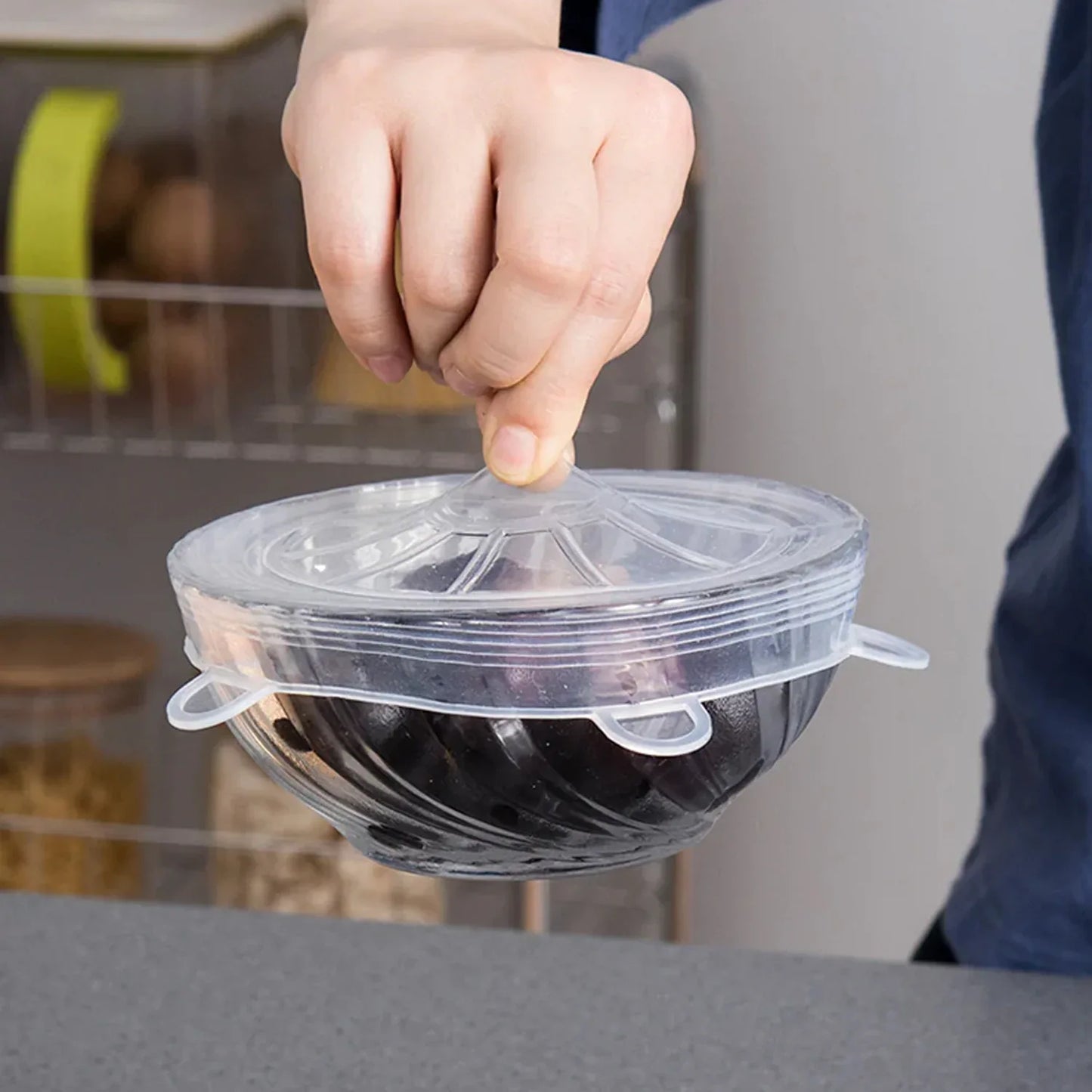 Reusable Stretchable Food Cover Set (6 Pc) - Zidbik