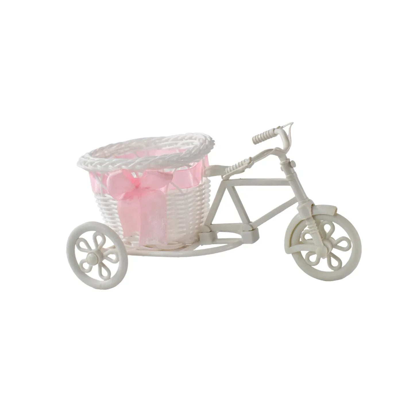 Plastic Cycle Flower Vases For Home Decor Bicycle Flower Pot Stand (1 Pc) - Zidbik