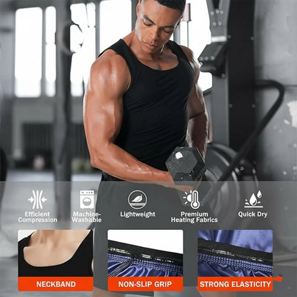 Mens Slim Fit Sweat Shaper Tank Top (Sm 1 Pc) - Zidbik