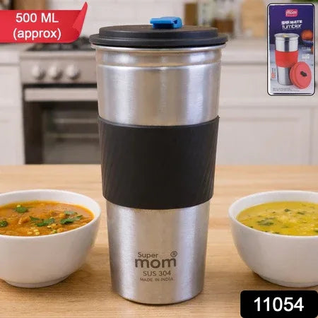 Supermom Stainless Steel Sip Mate Travel Tumbler (Approx. 500 Ml) - Zidbik