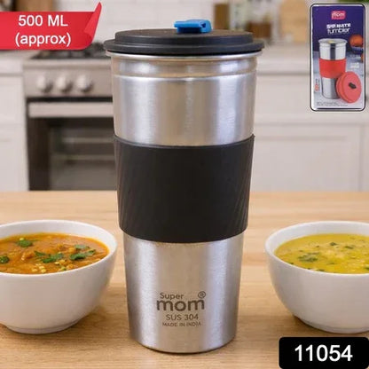 Supermom Stainless Steel Sip Mate Travel Tumbler (Approx. 500 Ml) - Zidbik