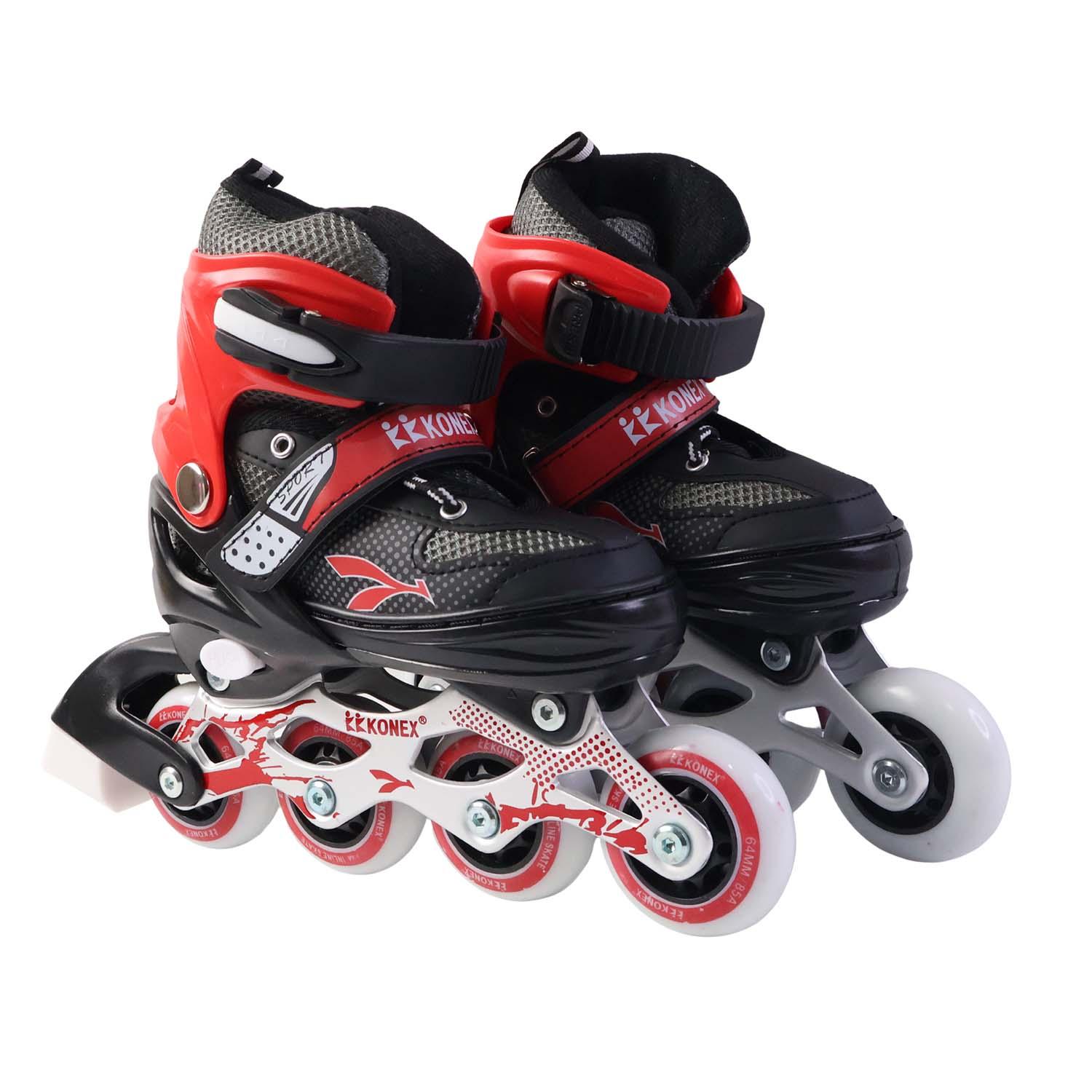Professional Adjustable Inline Skates For Kids And Adults (Medium 1 Pair) - Zidbik