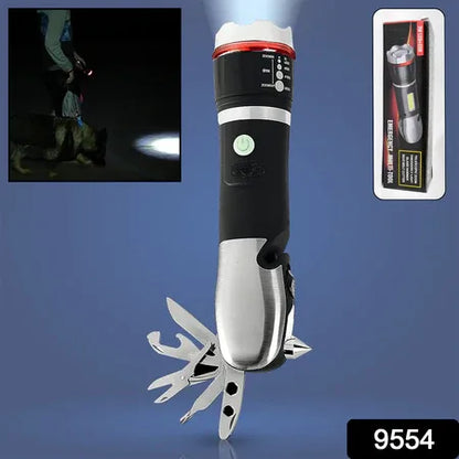 Multi Tool Led Flashlight All In One Tool Light (1 Pc) - Zidbik