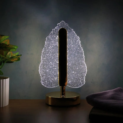 Premium Led Crystal Table Lamp With Usb Power - Zidbik