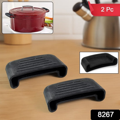 Silicone Rubber Pot Handle Sleeve Cover (2 Pc) - Zidbik