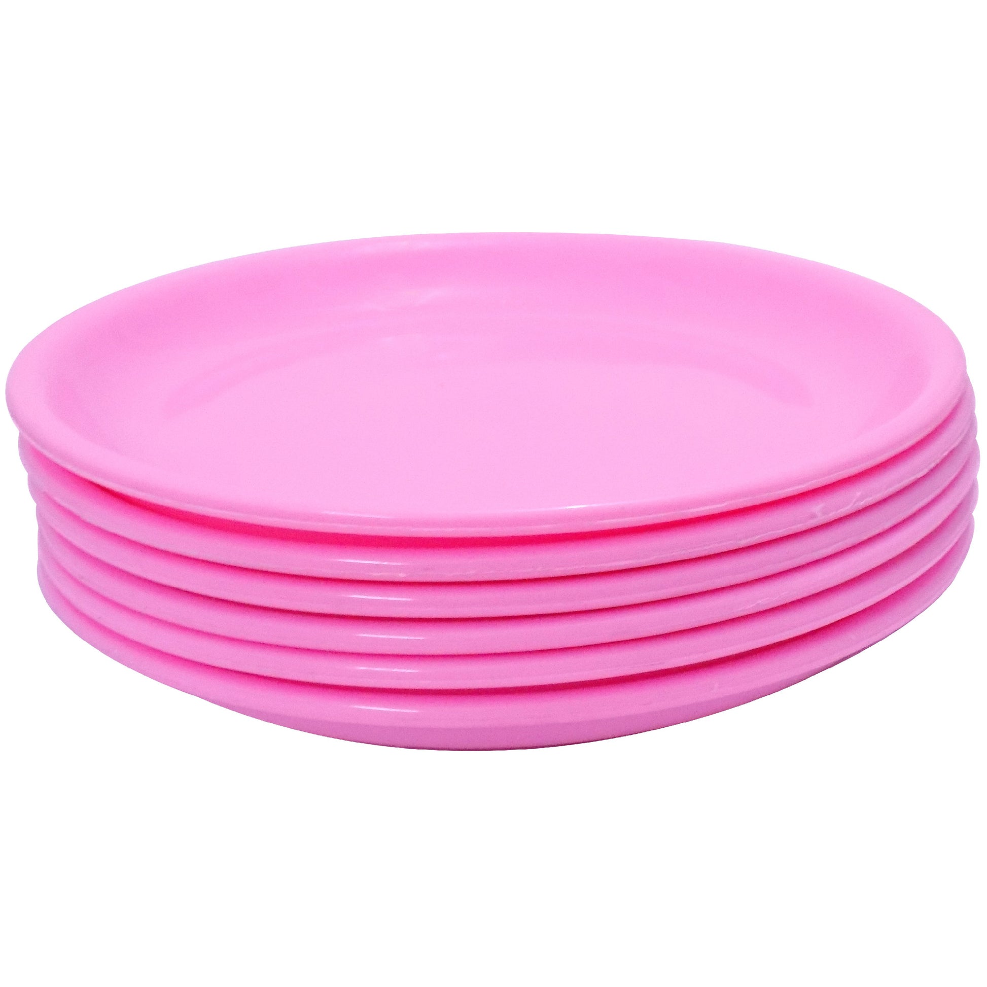 2185 Round Shaped Mini Soup Platesdishes - 6 Pcs - Zidbik