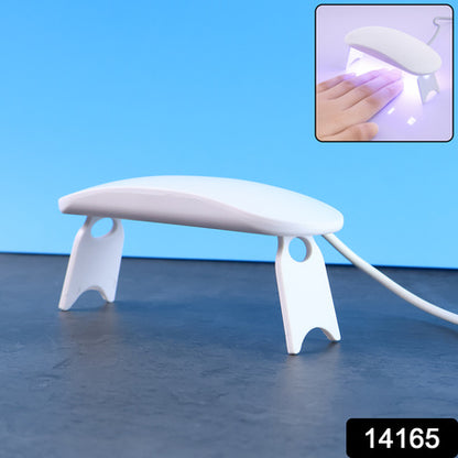 Mini Portable Uv Led Nail Lamp For Gel Nail Polish Curing (1 Pc) - Zidbik