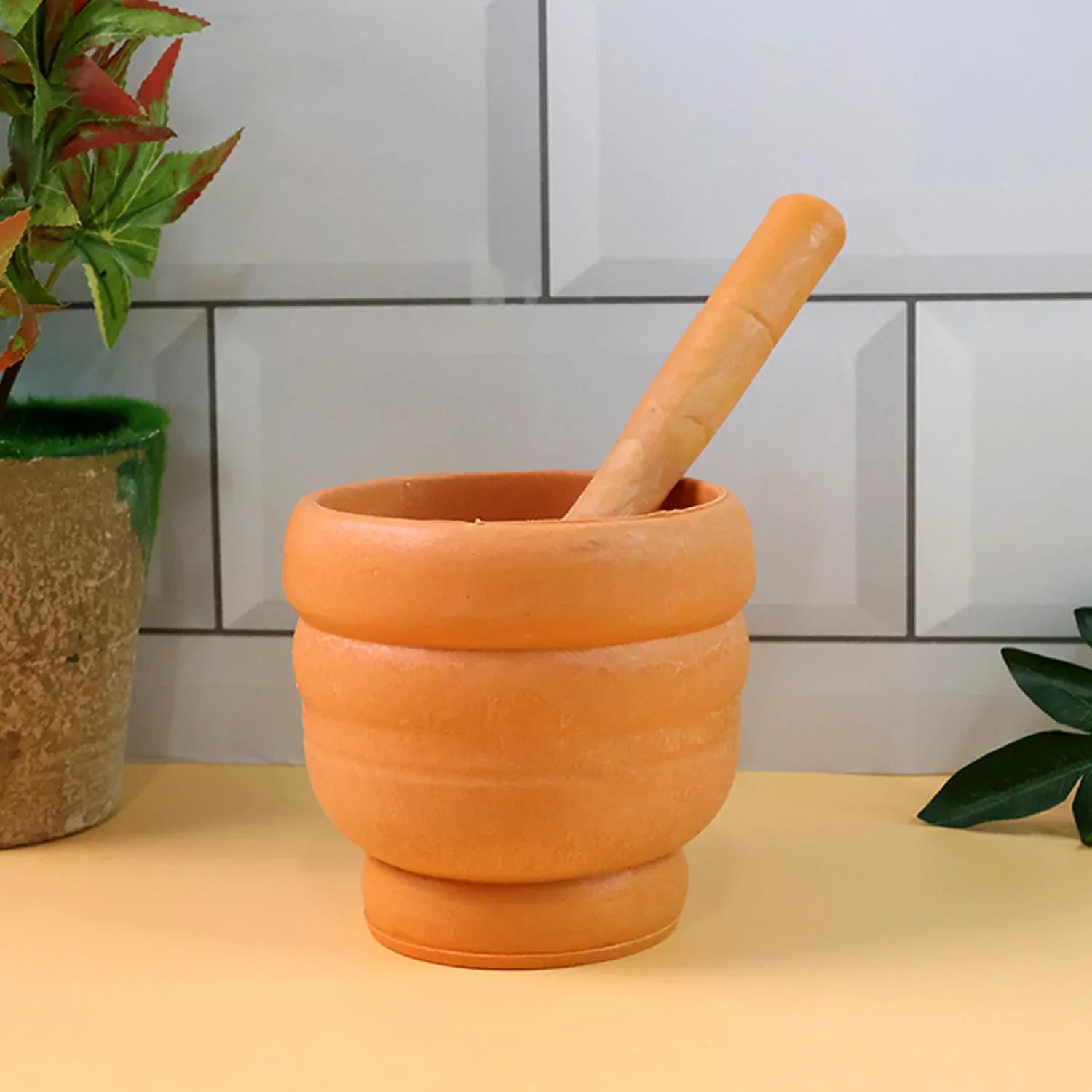 Unbreakable Plastic Mortar Pestle - (Set) - Zidbik