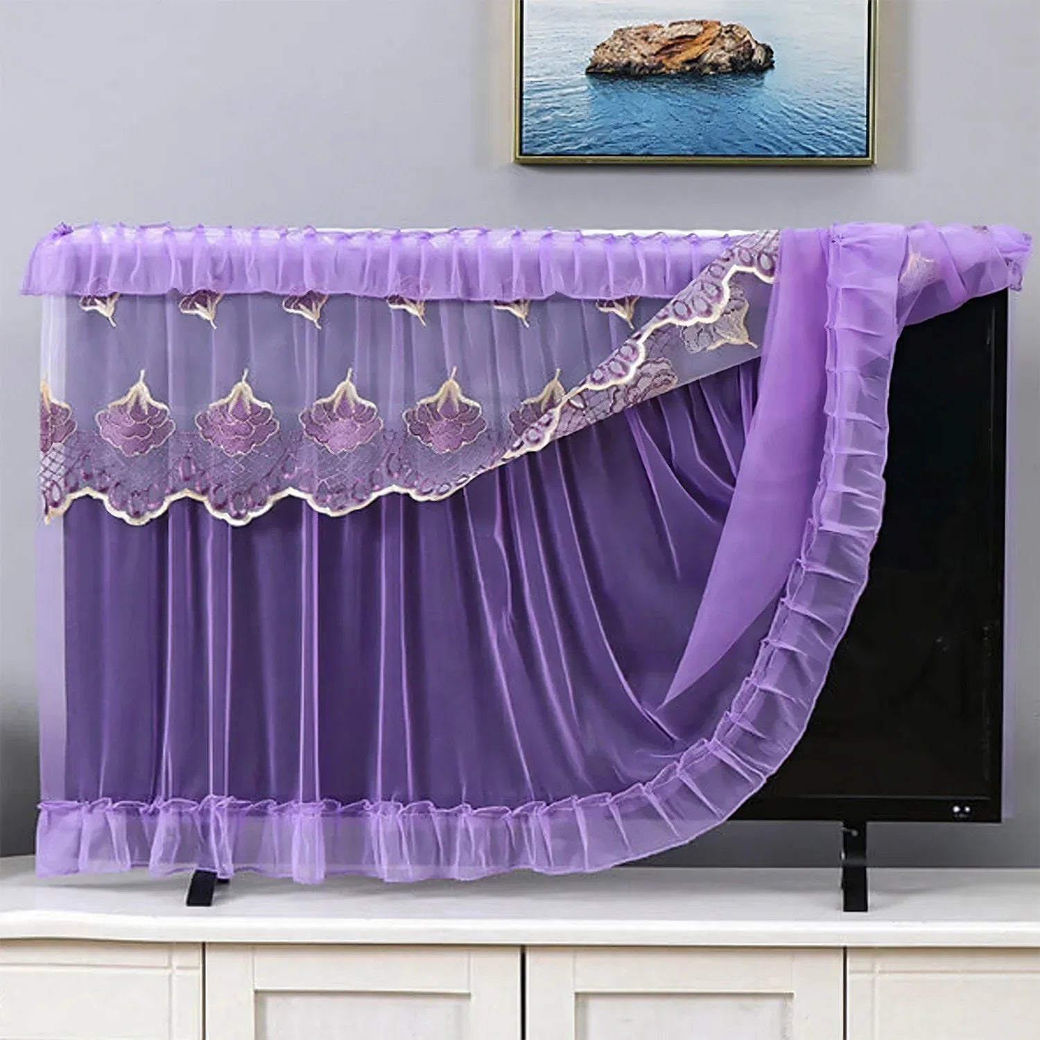 Dustproof Cover For Indoor Tv Screen Protector Cloth Cover (32 Inch) - Zidbik