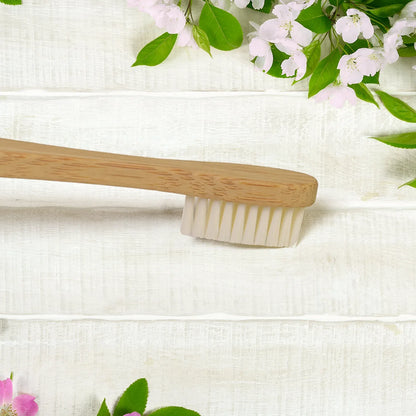 Wooden Bamboo Brush Toothbrush Ultra Soft Bristles (1 Pc) - Zidbik