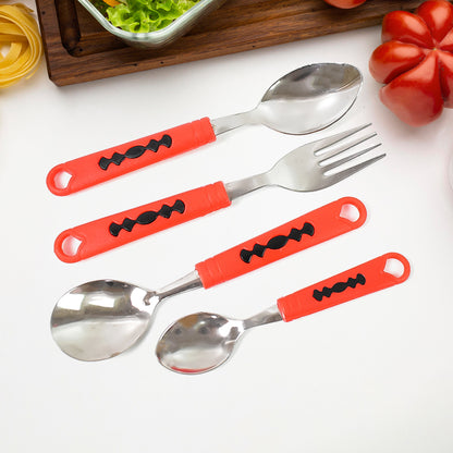 Classic Cutlery Set For Dining Table Stainless Steel 24-piece Set With Stand (1 Set - Zidbik