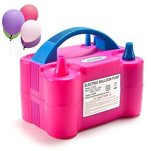 1599 Portable Dual Nozzle Electric Balloon Blower Pump Inflator - Zidbik