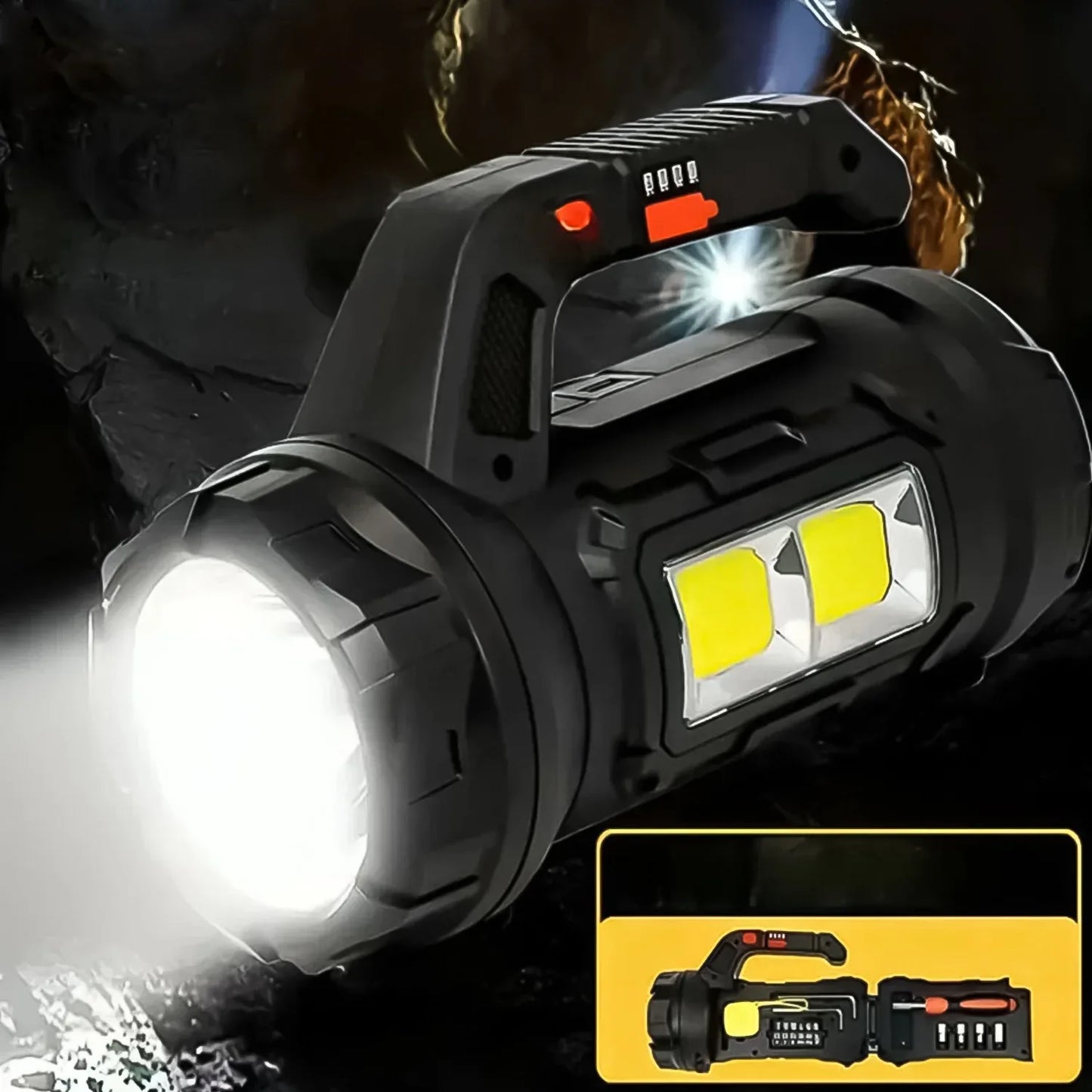 Multi Functional Sos Light With Tool Box Torchlight (18 W) - Zidbik