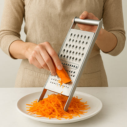Apex Stainless Steel Grater  Slicer (3 In 1) - Zidbik