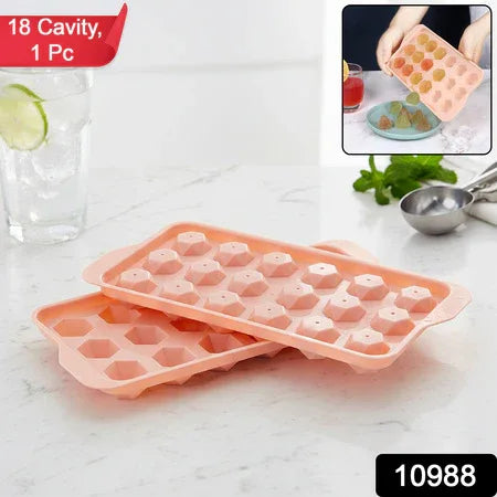 Durable Plastic Ice Cube Tray (1 Pc) - Zidbik