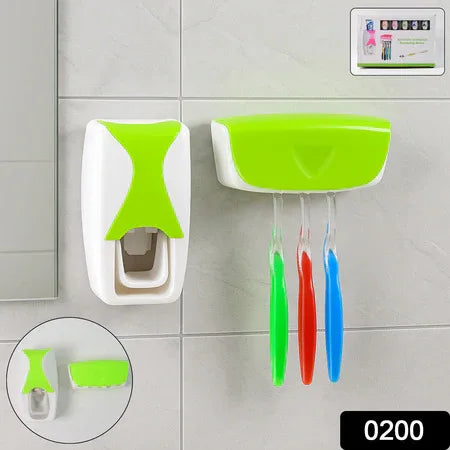 200 Toothpaste Dispenser Tooth Brush With Toothbrush - Zidbik