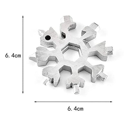 1787 Snowflake Multi-tool Stainless Steel Snowflake Bottle Opener - Zidbik