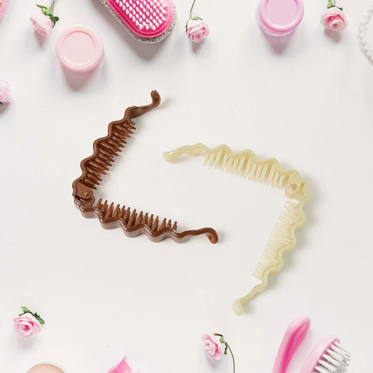 Plastic Hair Claw Clips Strong Clips (1 Pc Mix Color) - Zidbik