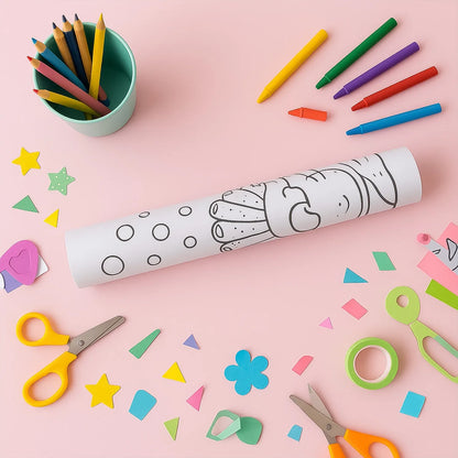 Fun And Educational Coloring Roll (1 Pc) - Zidbik