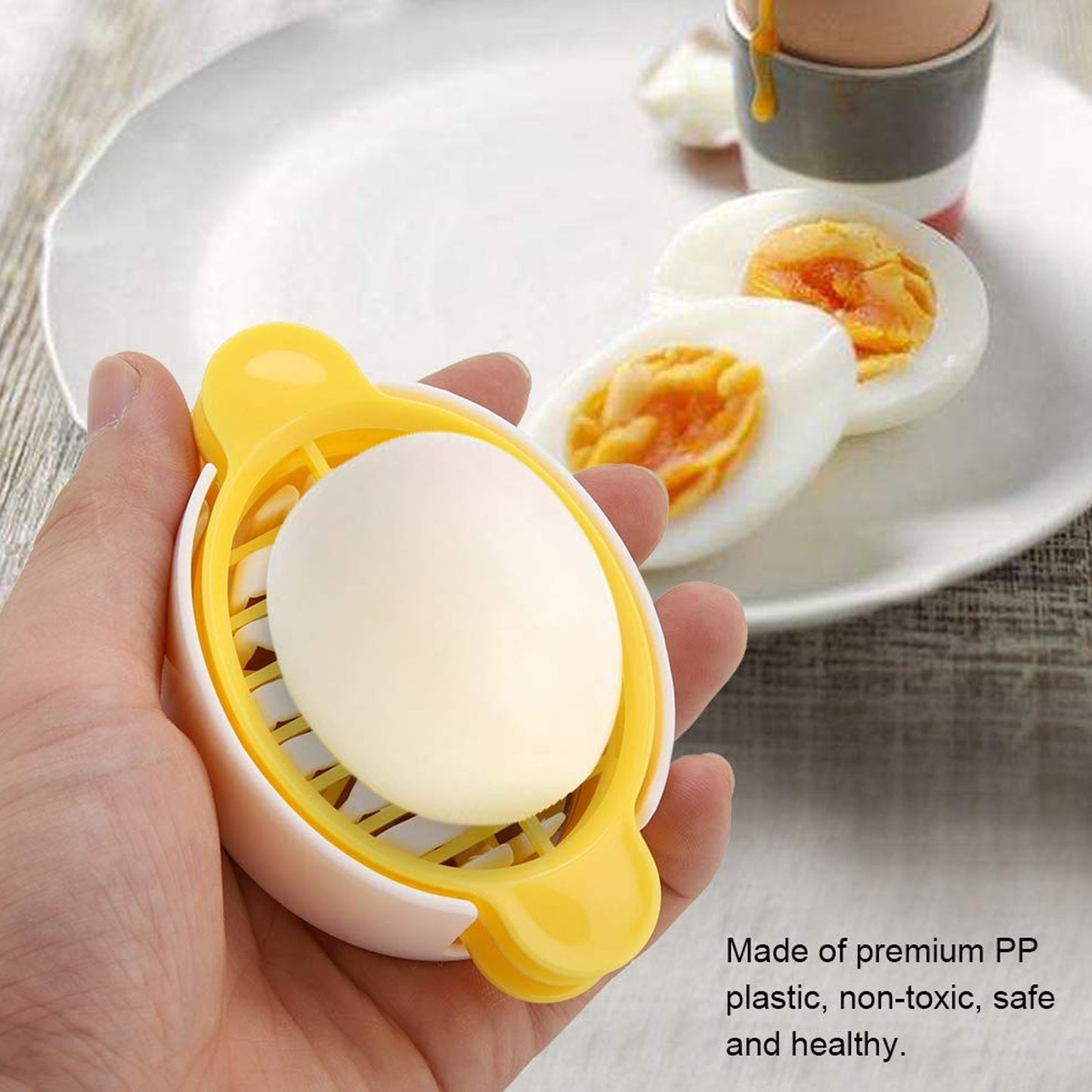 10022 Egg Slicer 3 In 1 Boiled Egg Slicer Egg Slicer Preserved Egg Slicer Home Restaurant Kitchen Tool (1 Pc) - Zidbik