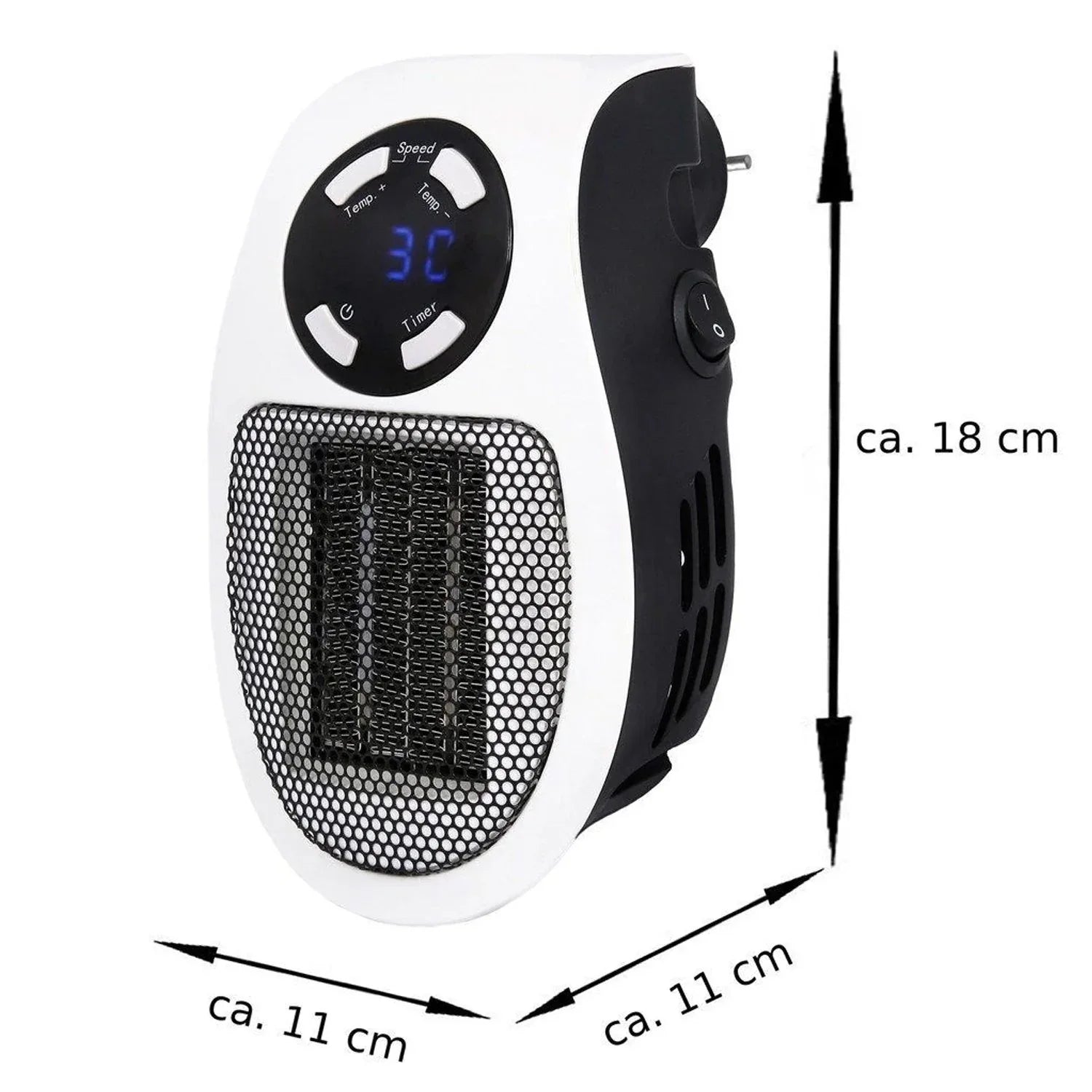 6033 Portable Electric Heater Mini Fan Heater Desktop Household - Zidbik