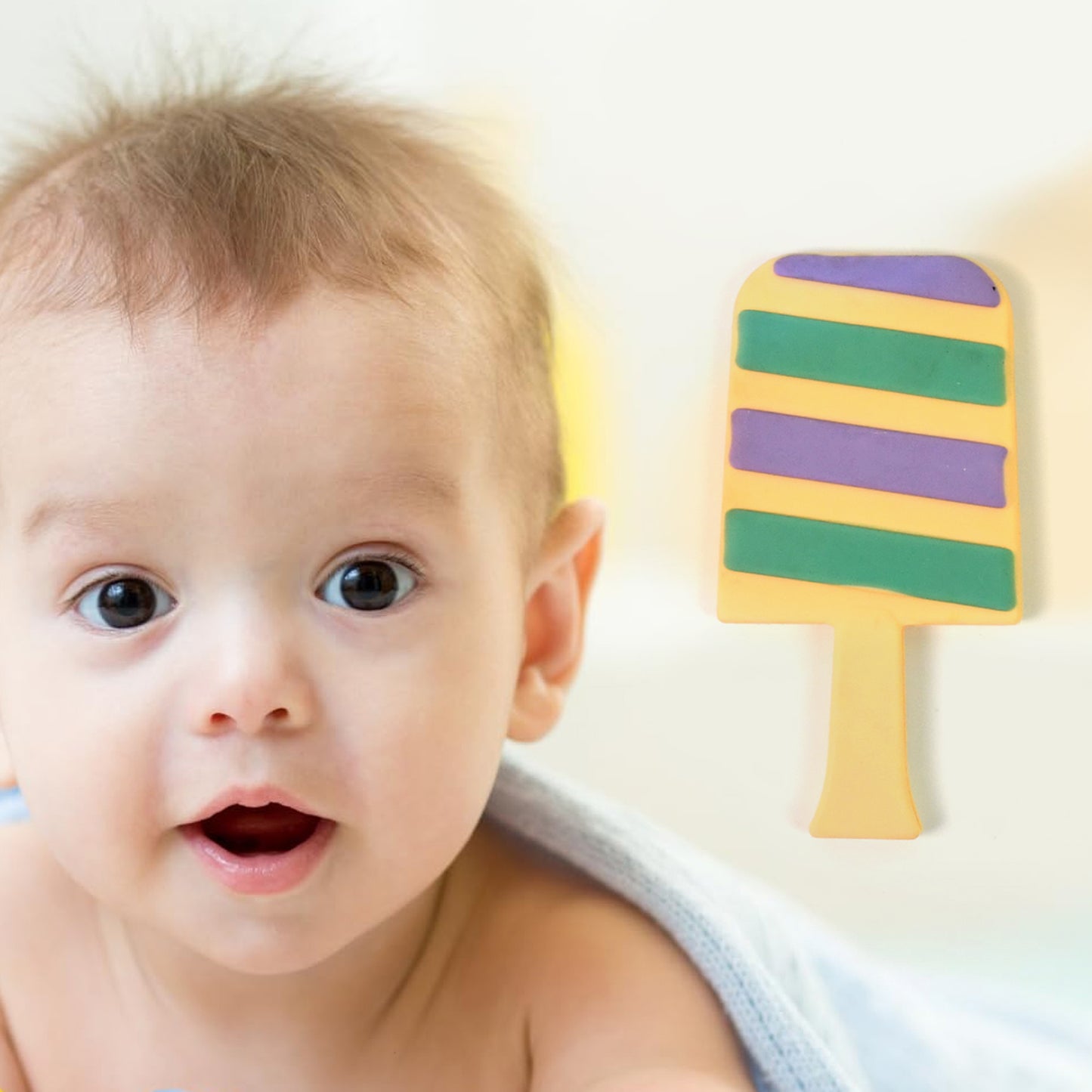 Silicone Candy Shape Teether For Baby (1 Pc) - Zidbik