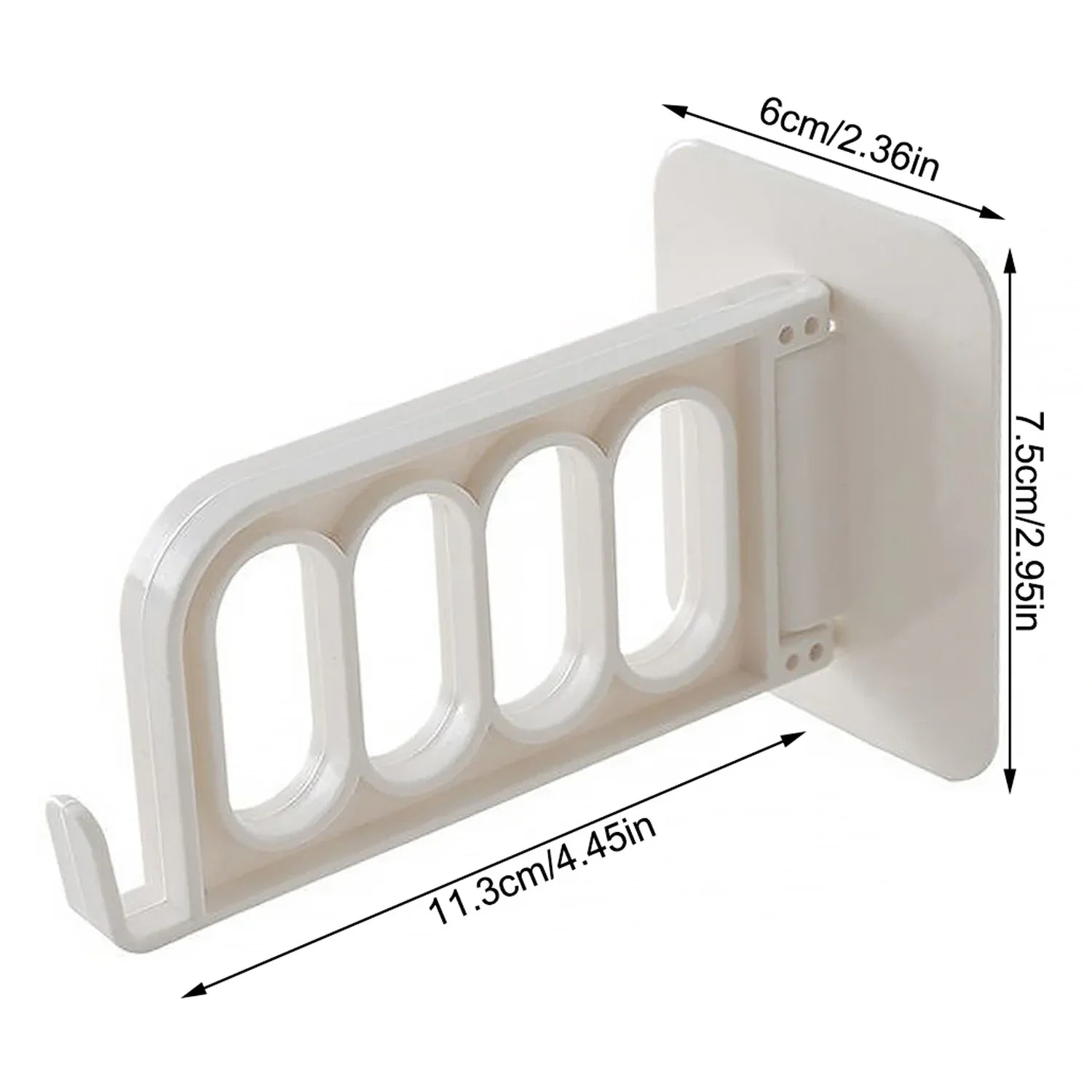 4859 Single Door Hook For Bathroom Kitchen Bedroom Cubicle - Zidbik
