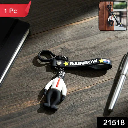 Stylish Cartoon Man Figure Keychain (1 Pc) - Zidbik