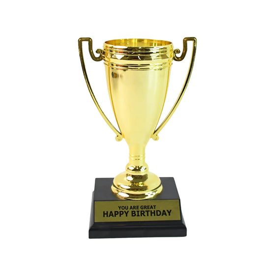 Golden Birthday Trophy You Are Great Happy Birthday Plastic Award With Base - Zidbik