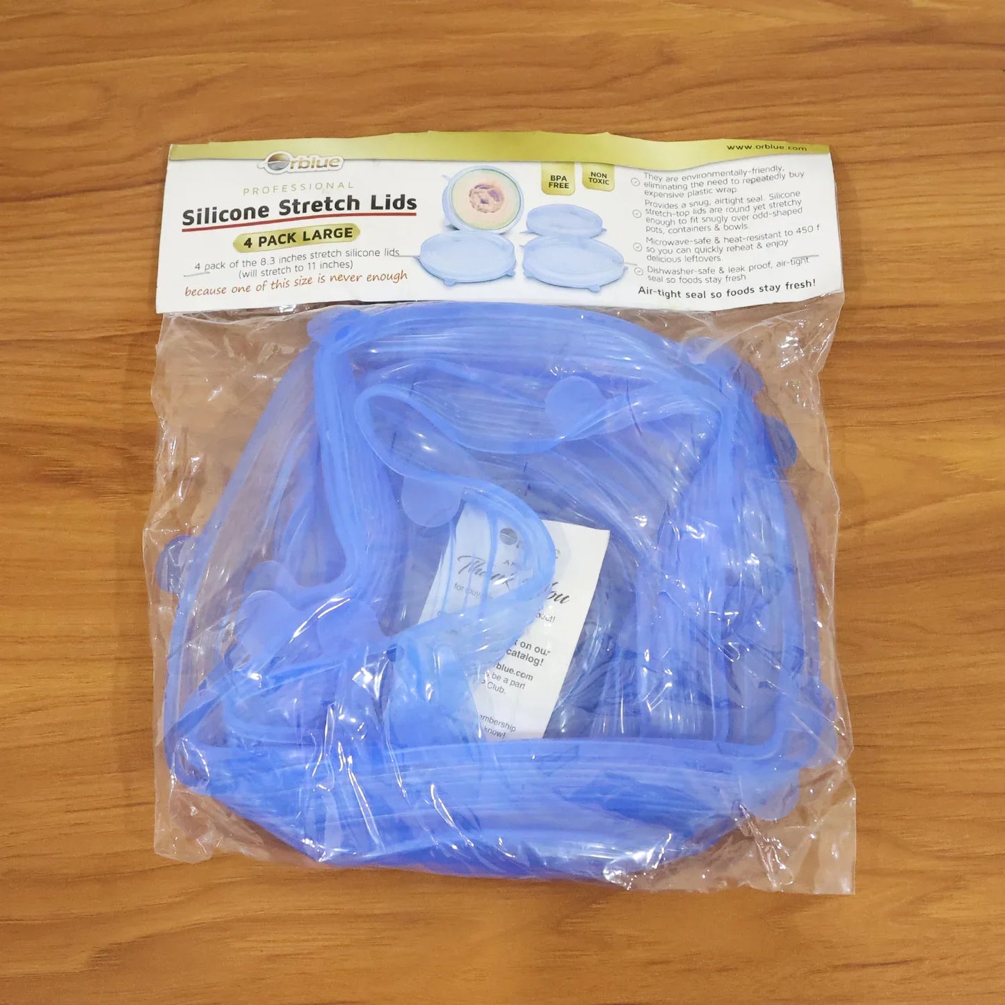 Reusable Silicone Stretch Lids 4 Piece Set - Zidbik