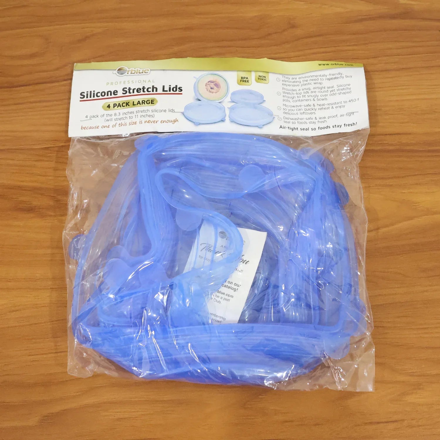 Reusable Silicone Stretch Lids 4 Piece Set - Zidbik