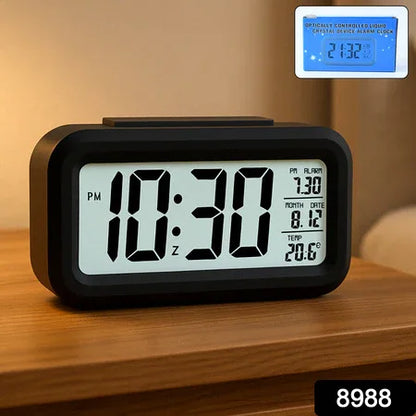 Digital Lcd Alarm Clock With Backlight (1 Pc) - Zidbik