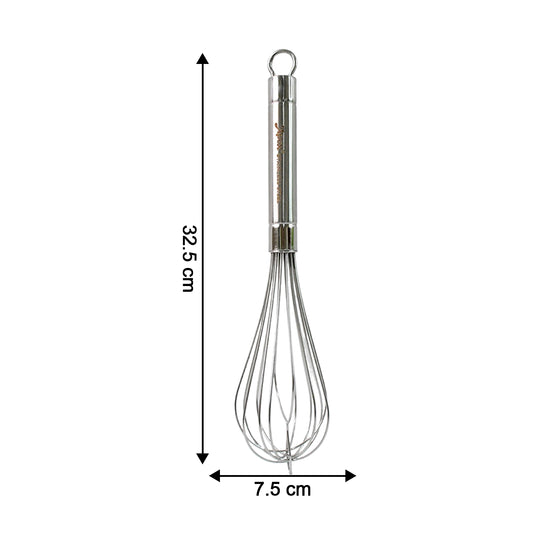 Apex Stainless Steel Large Hand Whisk (1 Pc) - Zidbik