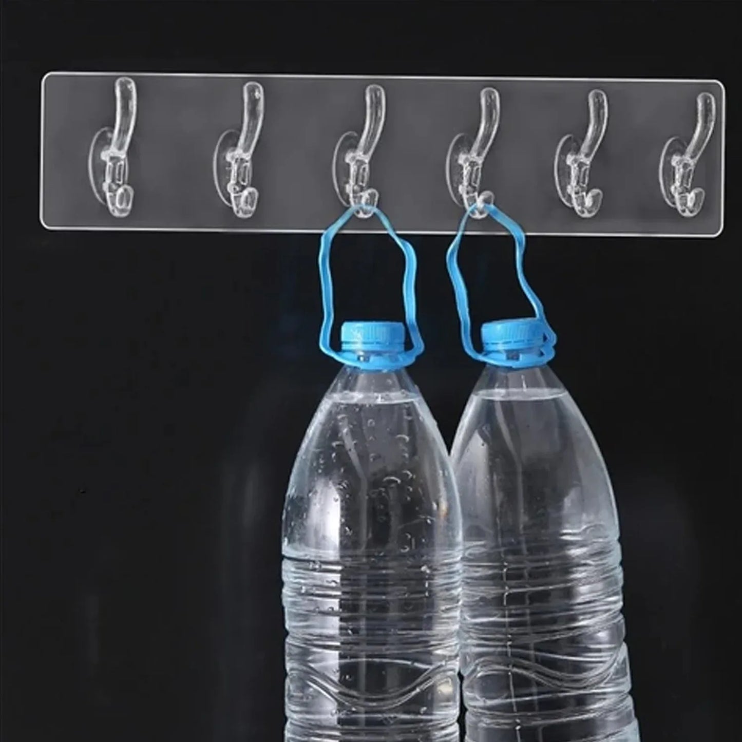 4654 Adhesive Transparent Heavy Duty Wall Hook - Zidbik