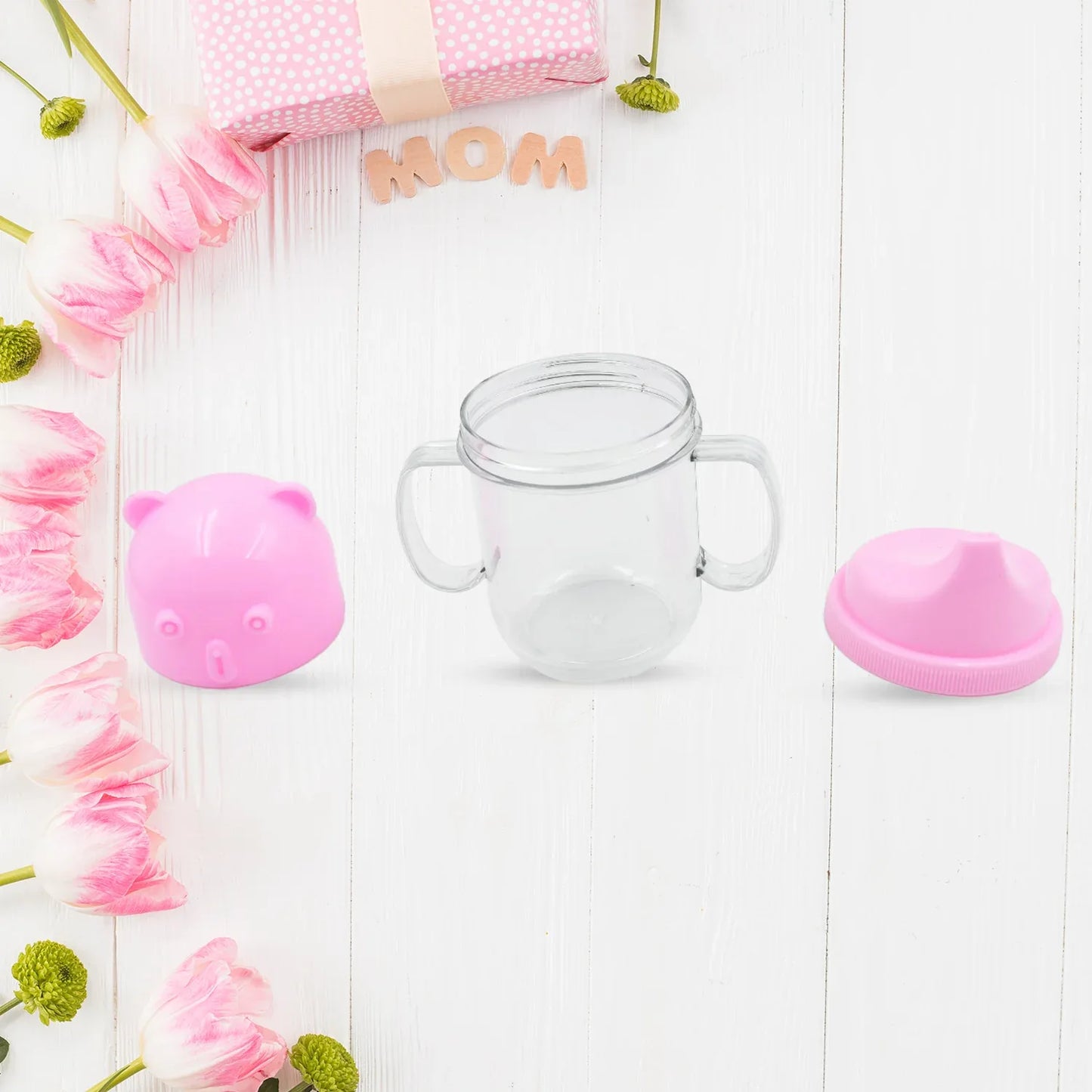5979 Baby Milk Mug Sippy Cup Baby Mug Leakproof Mug For Kids Lightweight Nursing Dishwasher Safe Mug (250 Ml 1 Pc) - Zidbik