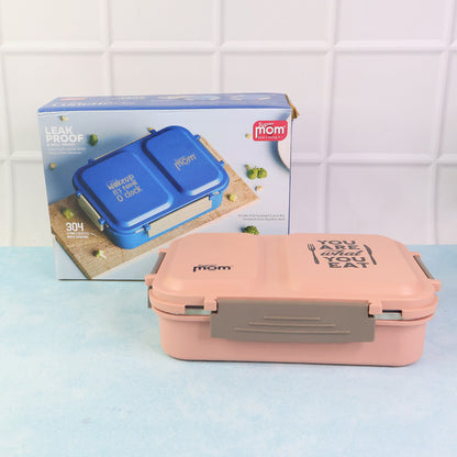 Supermom 2 Partition Stainless Steel Lunch Box - Zidbik