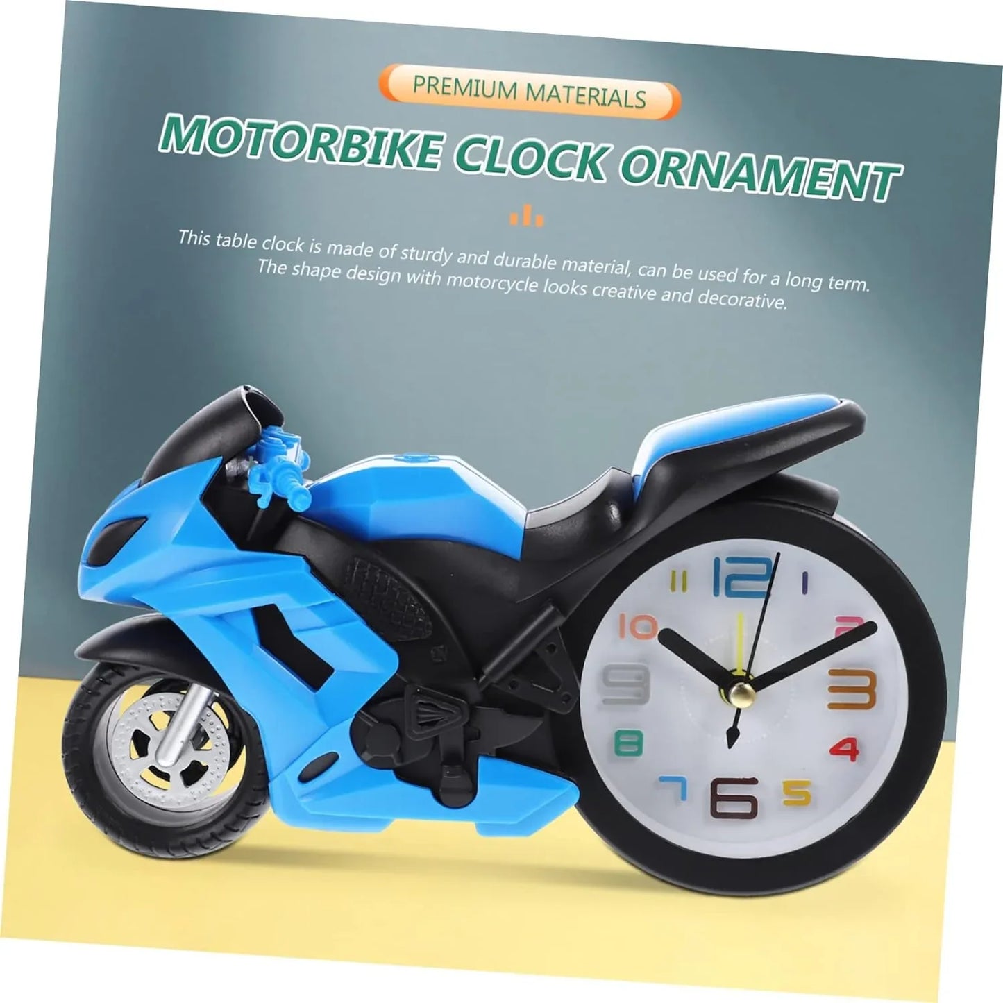 17639 Fashioned Alarm Clock Novelty Retro Motorcycle Motorbike Engine Style Clocks Alarm Clock Desktop Decoration Kids Gift - Zidbik