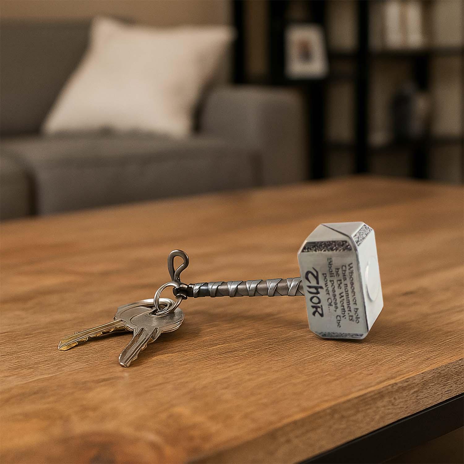 Big Metal Hammer Shape Keychain (1 Pc) - Zidbik