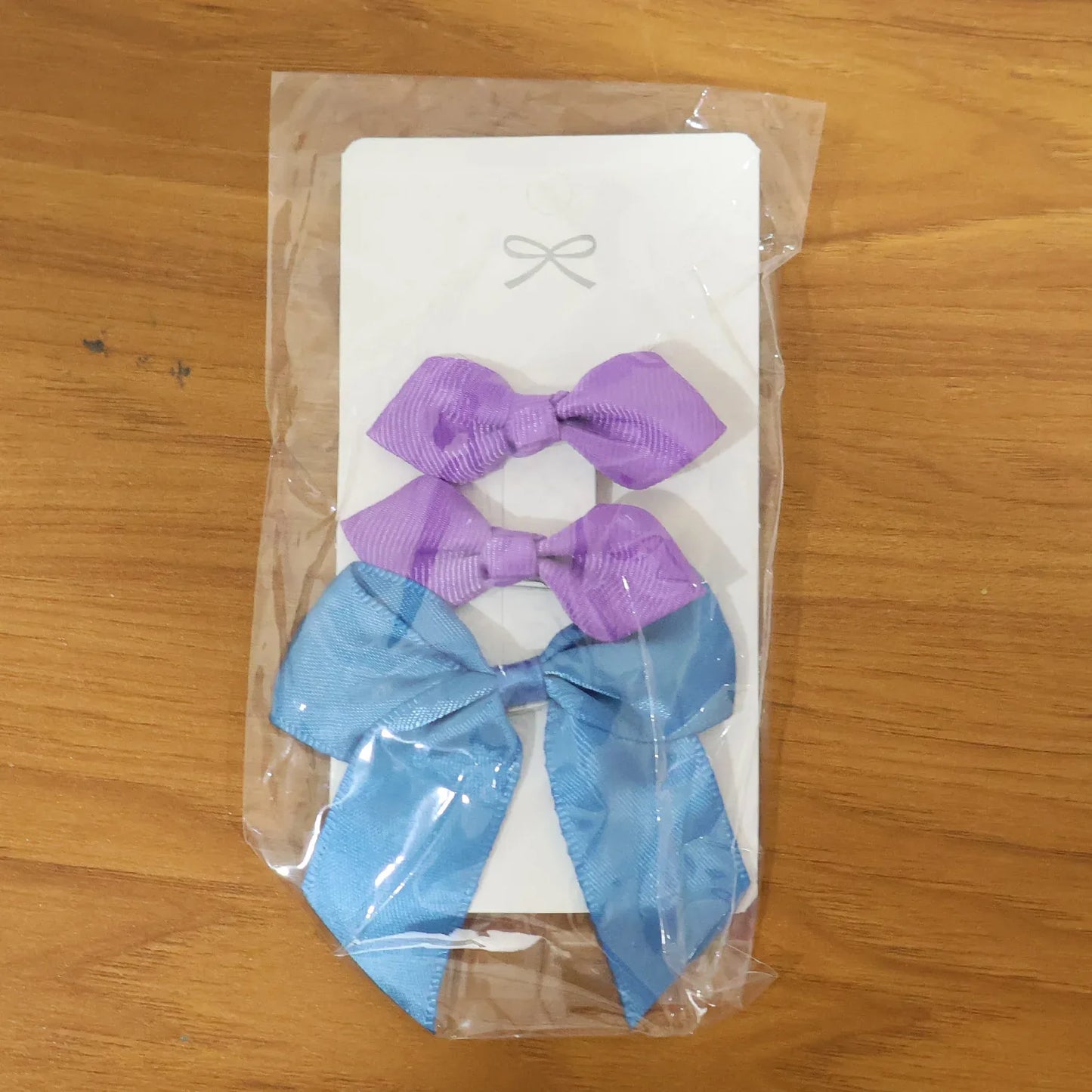 Elegant Satin Ribbon Bow Hair Clips Set (3 Pc) - Zidbik