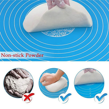 2535 Rolling Mat Silicone Baking Mat Fondant Mat Sheet Chapati - Zidbik