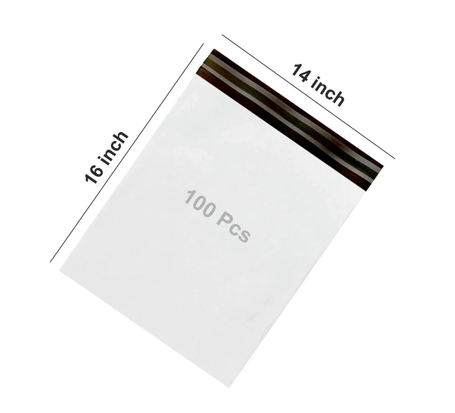 0929 Pod Pouch Secure Tamper Proof Courier Bags100 Pcs (14 X 16 Inch) - Zidbik