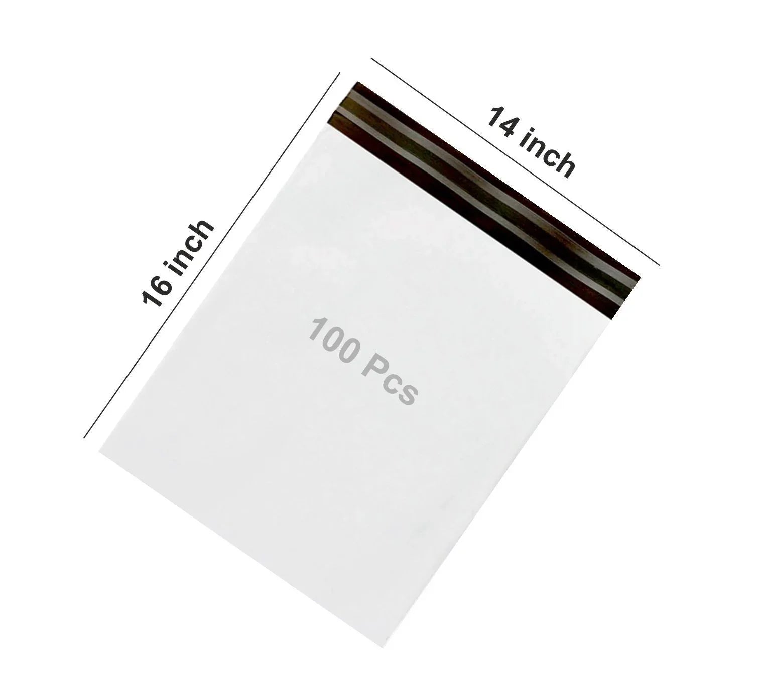 0929 Pod Pouch Secure Tamper Proof Courier Bags100 Pcs (14 X 16 Inch) - Zidbik
