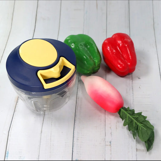 0089 Chopper With 4 Blades For Effortlessly Chopping Vegetables And Fruits For Your Kitchen (650ml) - Zidbik